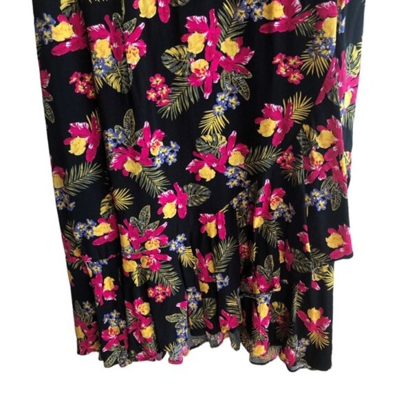 Michel Studio Dress US 12 Floral Party Dress Multi Black Pink Yellow Gre… - Picture 7 of 16